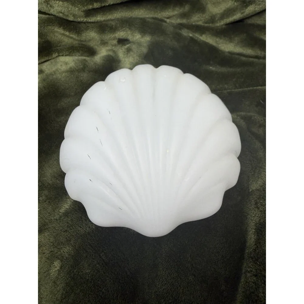 ART DECO FROSTED GLASS SLIP SHADE FOR SCONCE LIGHT SEASHELL Ocean Globe Only